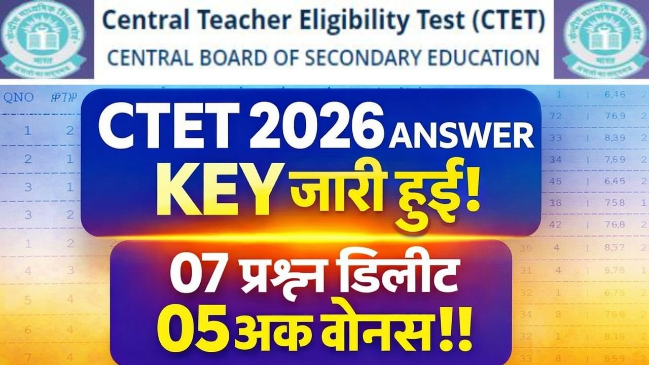 CTET Exam 2026 Answer Key Today