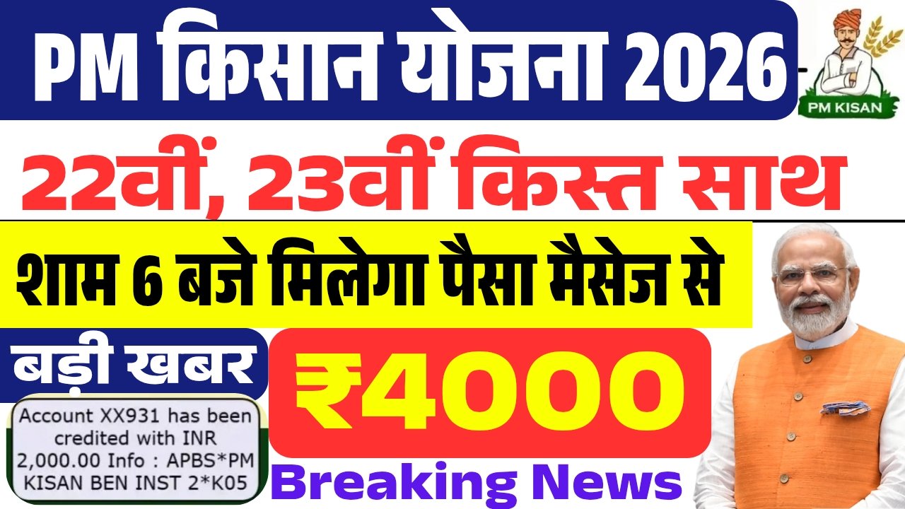 PM Kisan 22nd Installment 2026 Today