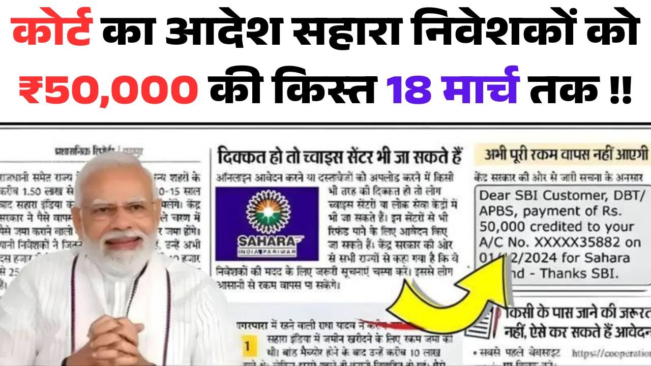 Sahara India Refund Start March 2026