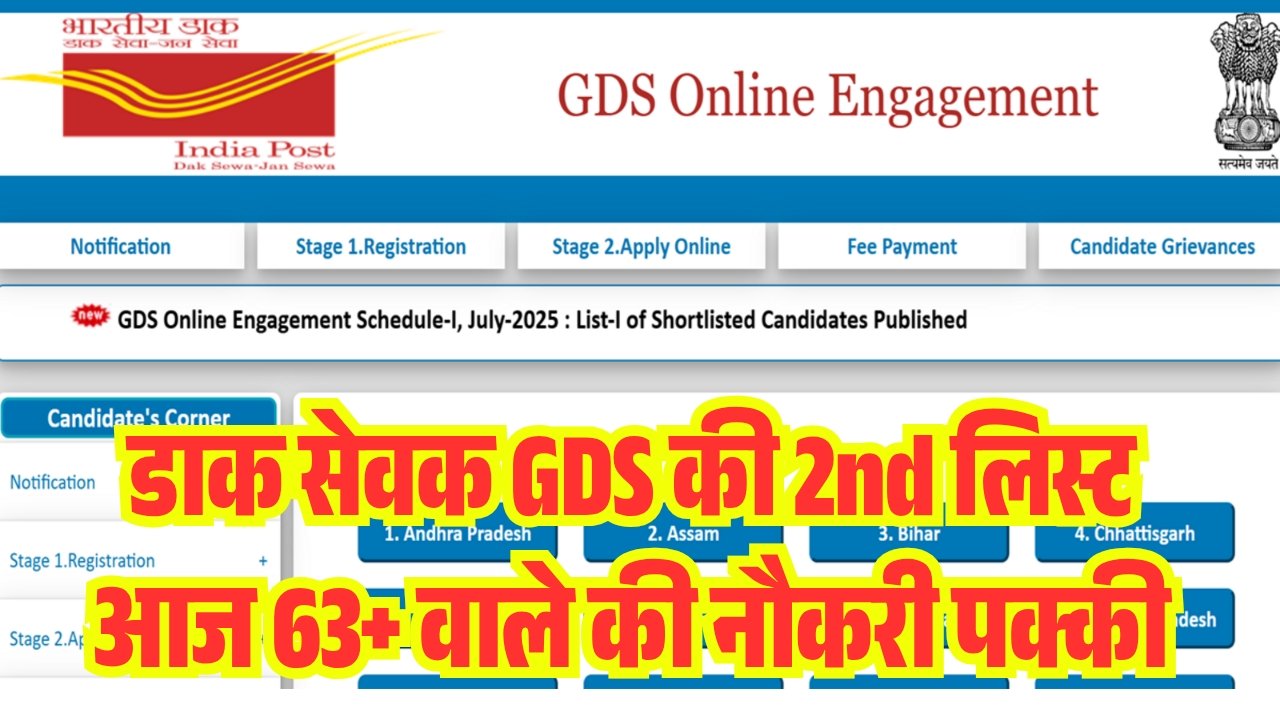 Gramin Dak GDS 2nd List 2026